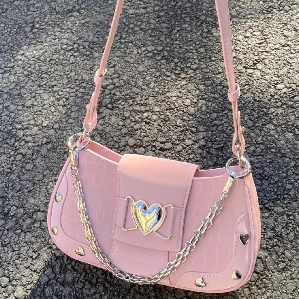 Y2k hot Túi Đeo Vai Một Bên Vai Không Tay Phong Cách Mới 2023 Chất Lượng Cao Phù Hợp Với Tuổi Teen / Bé Gái