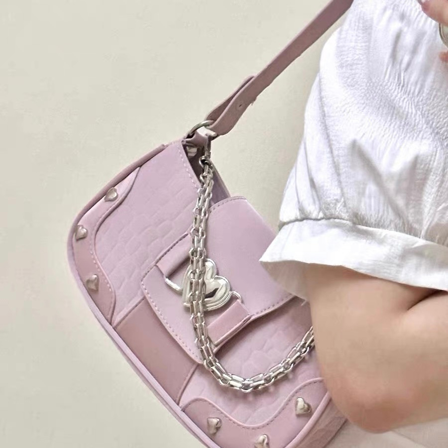 Y2k hot Túi Đeo Vai Một Bên Vai Không Tay Phong Cách Mới 2023 Chất Lượng Cao Phù Hợp Với Tuổi Teen / Bé Gái