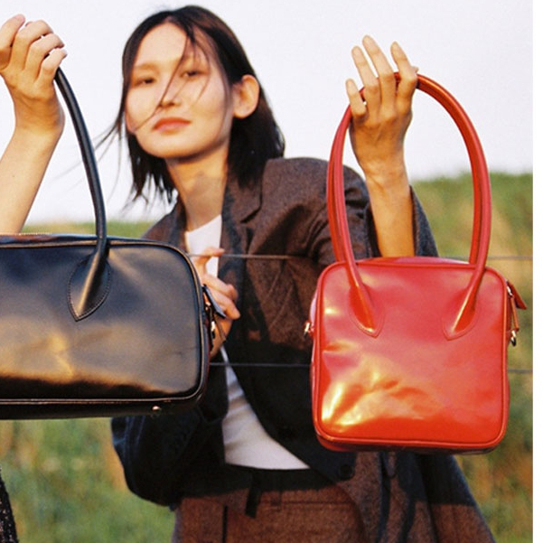 SUPERCUTE Túi Xách Đeo Vai Bằng Da PU Màu Trơn Đơn Giản Phong Cách retro