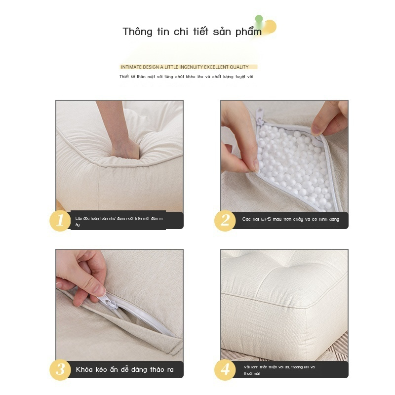 Ghế sofa lười tatami độc đáo dùng trang trí phòng khách / phòng ngủ / ban công