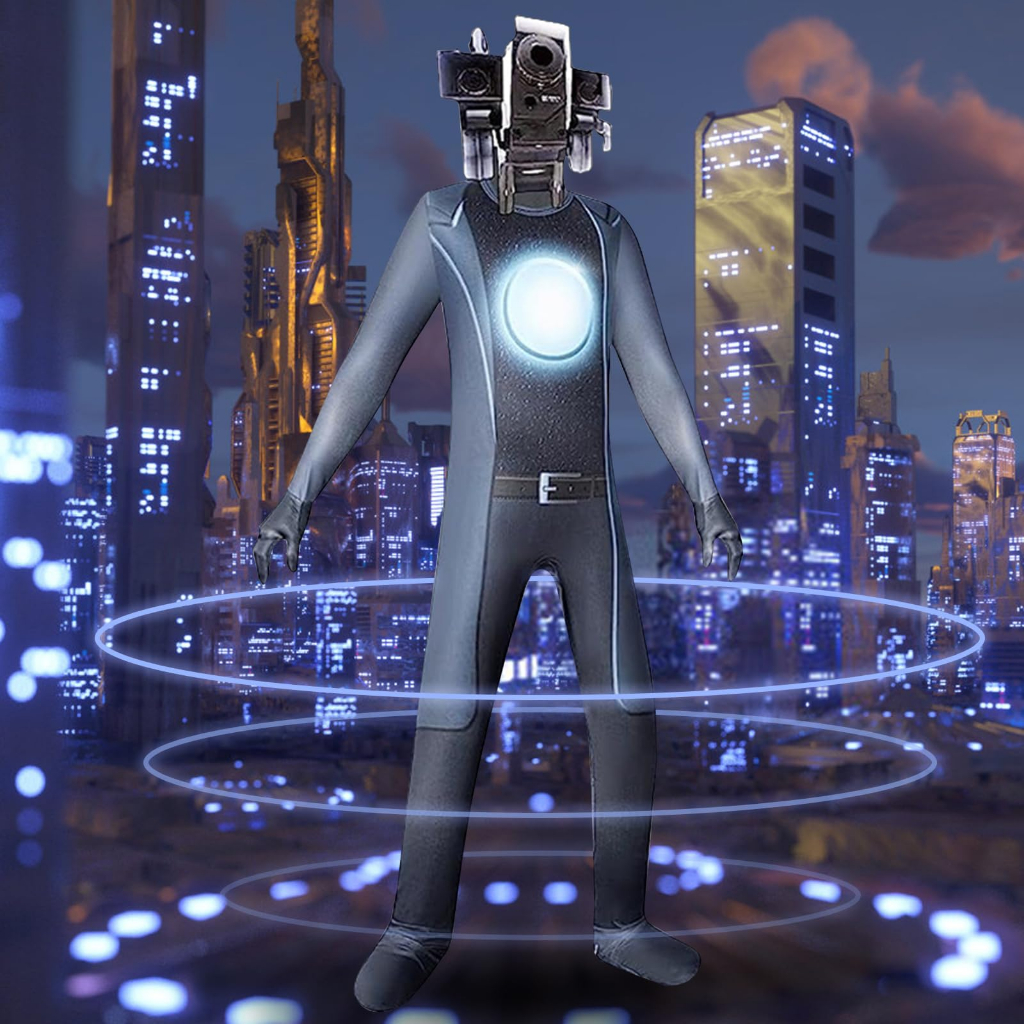 Skibidi Bộ Đồ Hóa Trang Nhân Vật Trong Game toilet Độc Đáo Cho Bé