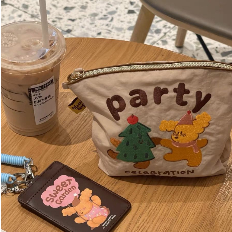 Túi Vải nylon Đựng Đồ Thân Thiện Với Môi Trường Thêu Họa Tiết Dễ Thương