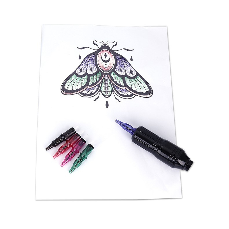 Set 20 Bút Bi Tập Xăm - Bút Bi Xăm Hình 5 Màu Dễ Sử Dụng Cho Người Mới Bắt Đầu