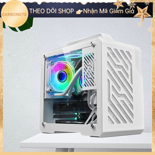 Vỏ case máy tính tay cầm di động trong suốt đa năng cho m atx mini intx bo mạch chủ
