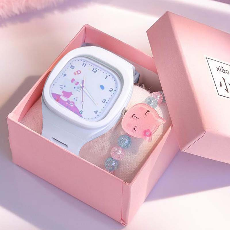 Đồng Hồ Đeo Tay Mặt Vuông Nhỏ Xinh Thời Trang Cho Cặp Đôi