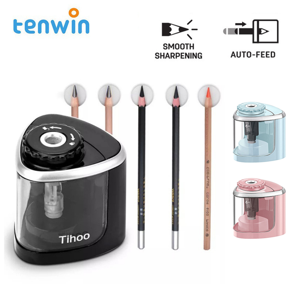 Tenwin Dụng Cụ Gọt Bút Chì Tự Động Xoay 6-8mm