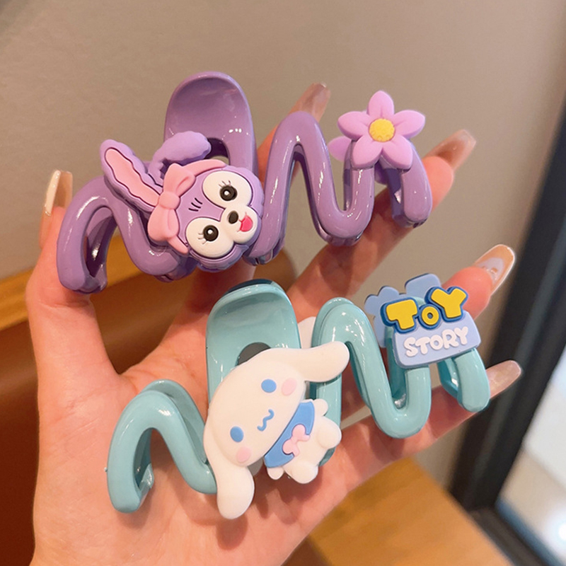 Miumiua🔮2023 SANRIO Phim Hoạt hình gấu dâu lấy kẹp sóng cá mập kẹp mũ cài tóc