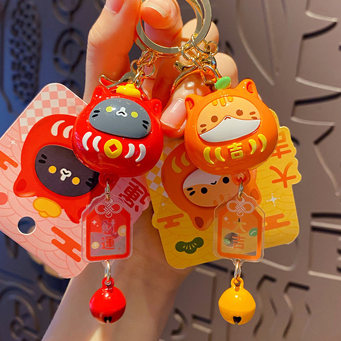 Móc Khóa Hình Chú Mèo Hoạt Hình Xinh Xắn Đáng Yêu