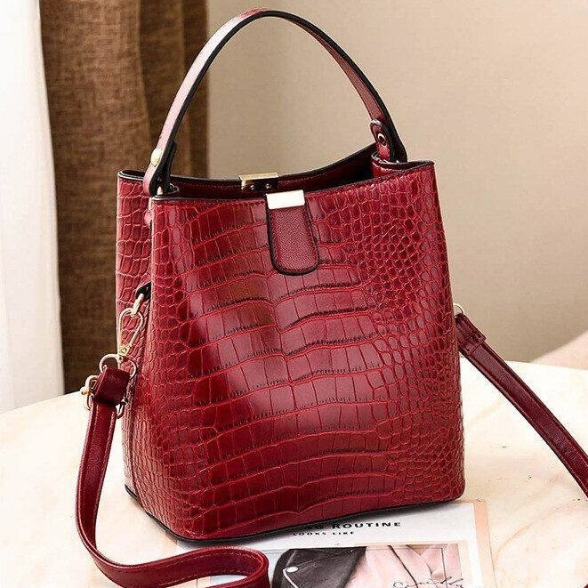 SUPERCUTE Túi Đeo Vai Sức Chứa Lớn Màu Trơn Thời Trang Cho Nữ