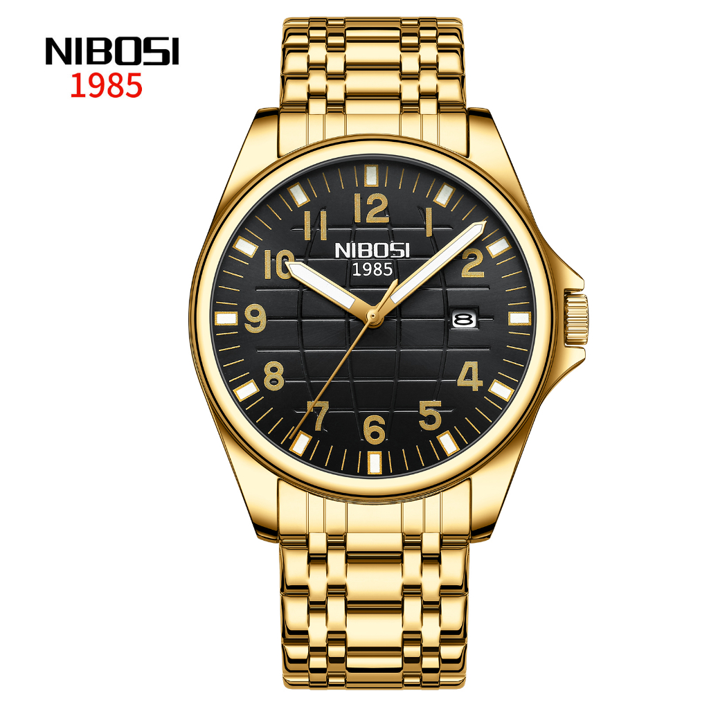 Đồng Hồ Nam Hiển Thị Ngày Chống Thấm Nước Hiệu NIBOSI