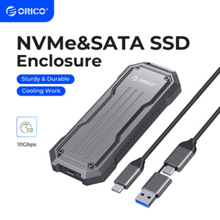  Vỏ SSD ORICO M.2 NVMe 10Gbps có dây buộc M.2 NVMe   SATA Vỏ giao thức kép PCIe NVMe Adapter 4TB PCIe   NGFF B & M Chìa khóa Chống sốc & Chống rơi cho du lịch ngoài trời  OXS  