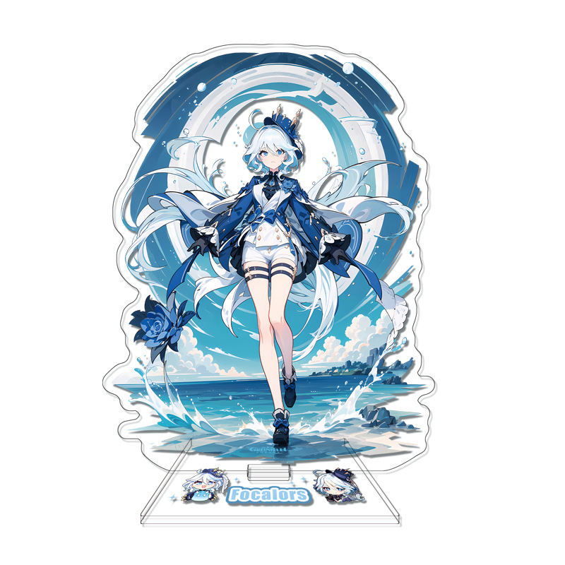 Furina genshin Giá Đỡ Bọt Biển Bằng acrylic Trang Trí Bàn