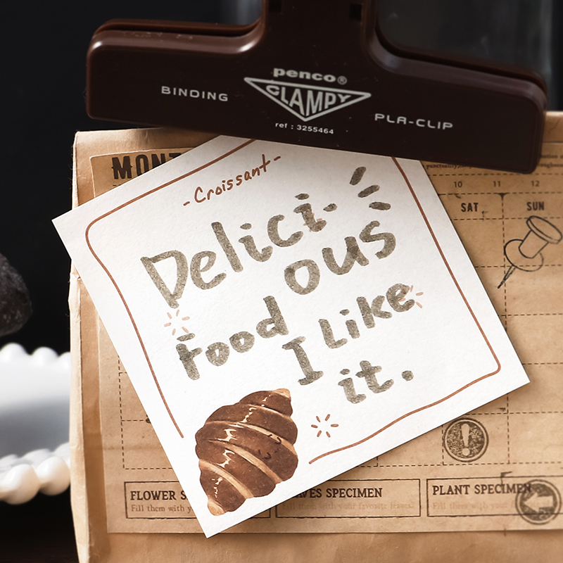 Mr. Paper  100 vé/túi tờ Phim hoạt hình dễ thương bánh Ông benecke quả Bánh mì chủ đề Bản ghi nhớ Sổ ghi chú Giấy thông báo Danh sách học sinh phải làm việc