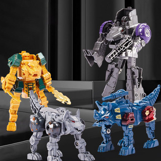 Transformers mô hình robot khủng long / hổ / chó sói bỏ túi chất lượng cao