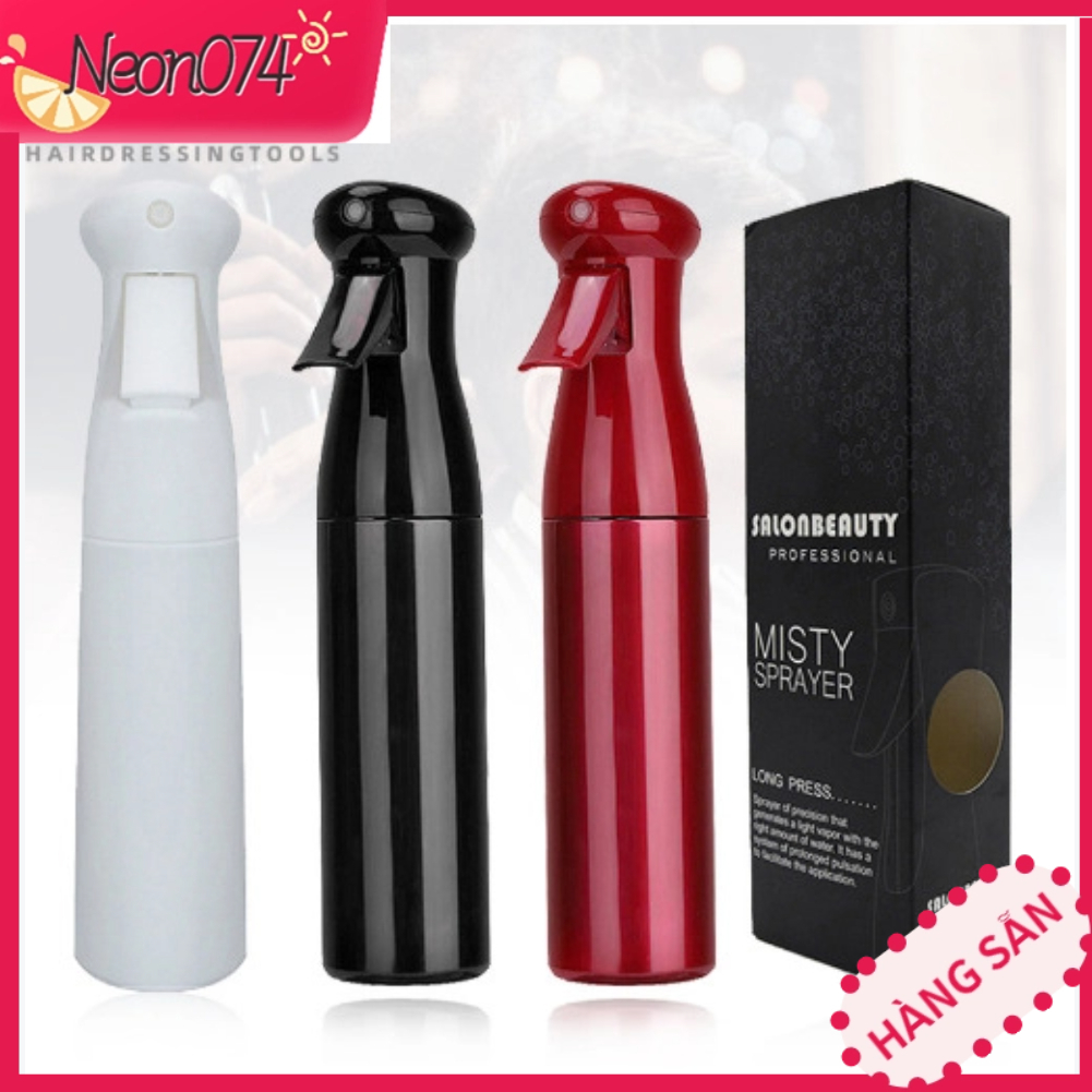 Bình xịt nước cắt tóc 250ml - Salon Dụng cụ phun sương mịn tạo kiểu - Neon074