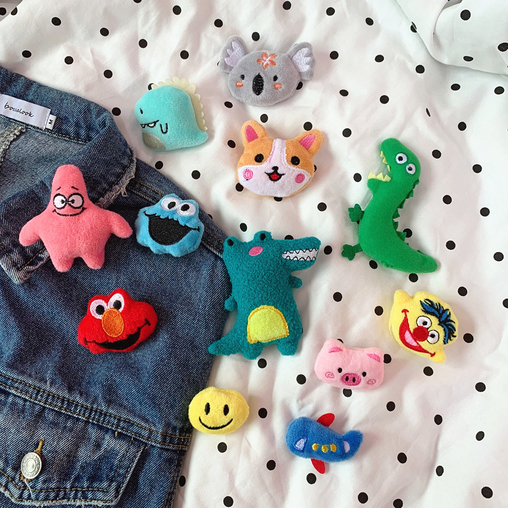 Mr.puffer Ghim Cài Áo Ba Chiều Mềm Mại Hình Cá Sấu Ngôi Sao Lớn Màu Hồng Sáng Tạo Dễ Thương Dành Cho Bạn Nữ