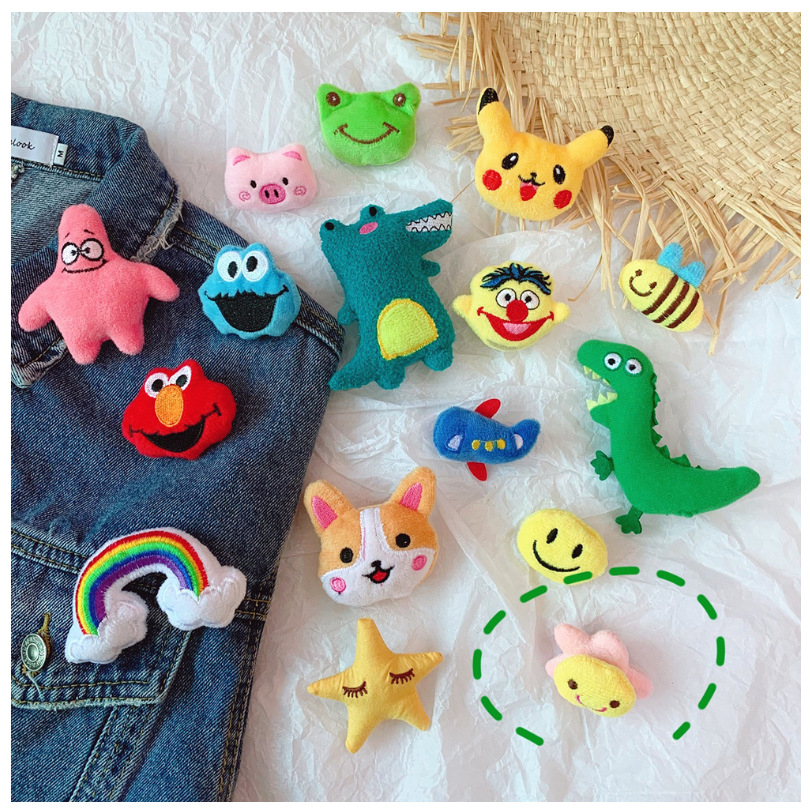 Mr.puffer Ghim Cài Áo Ba Chiều Mềm Mại Hình Cá Sấu Ngôi Sao Lớn Màu Hồng Sáng Tạo Dễ Thương Dành Cho Bạn Nữ