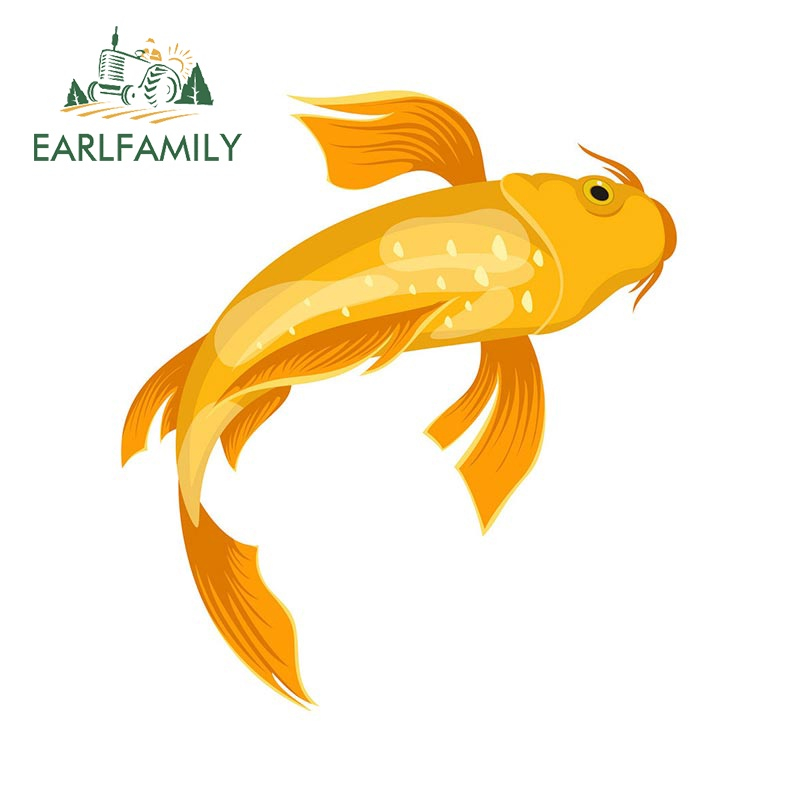 Miếng Dán Hình Cá koi 13Cmx8.3Cm Chống Trầy Trang Trí Xe Hơi