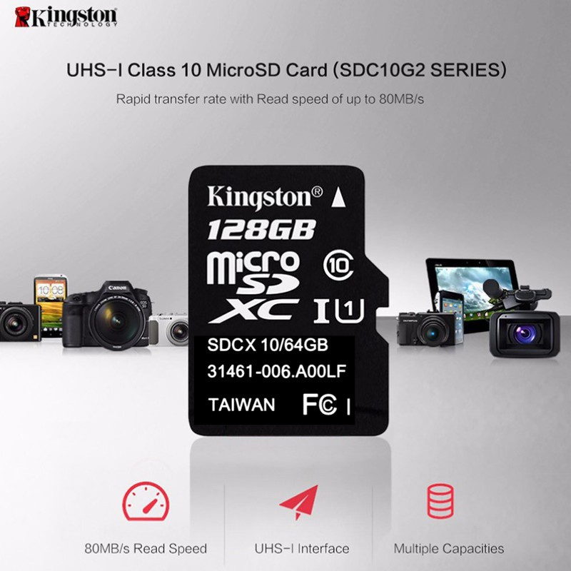 Thẻ Nhớ kingston 16g 32g 64gtf 128g Dành Cho Điện Thoại