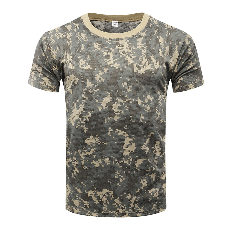 Áo Thun Thể Thao Họa Tiết camo Cá Tính Cho Nam