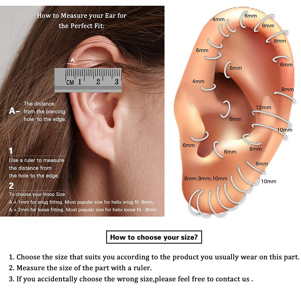 1 Khuyên Mũi Tròn Bằng Thép Không Gỉ 16g / 18g / 20g