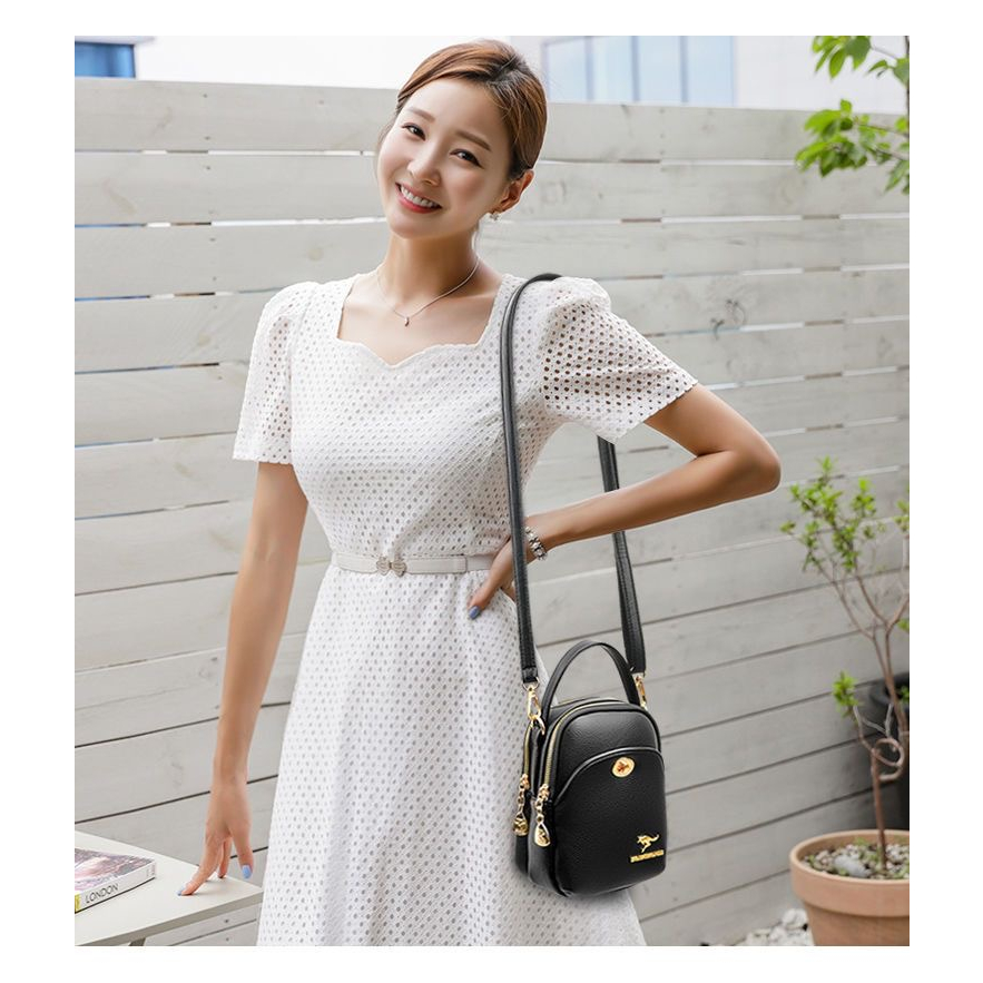 Túi Xách Đeo Vai / Xách Tay / Đeo Vai Mini Bằng Da Thật Phong Cách Mới Thời Trang Mùa Hè Đơn Giản Dễ Phối Đồ Dành Cho Bạn Nữ - *