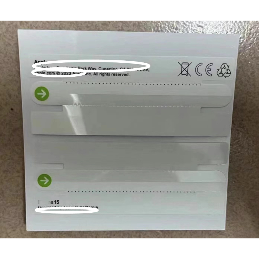 1 Bộ Nhãn Dán Hộp Bán Lẻ Cho 15 15plus 14 pro plus max 13 mini pro max