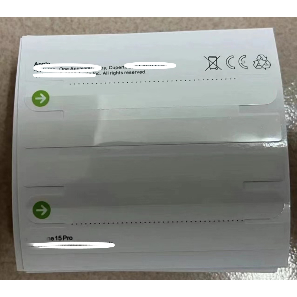 1 Bộ Nhãn Dán Hộp Bán Lẻ Cho 15 15plus 14 pro plus max 13 mini pro max