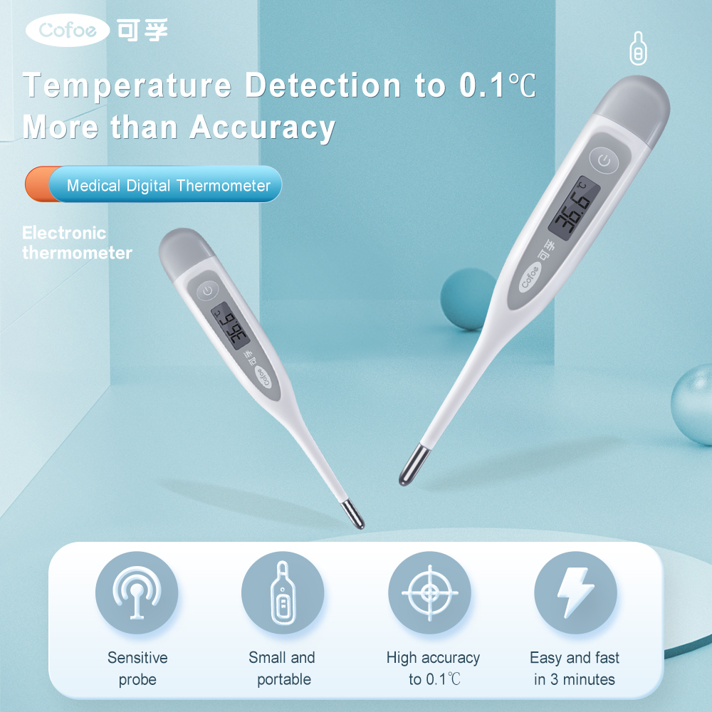 Máy LCD COFOE đo nhiệt độ cơ thể & rụng trứng cho trẻ em/ người lớn/ bé sơ sinh