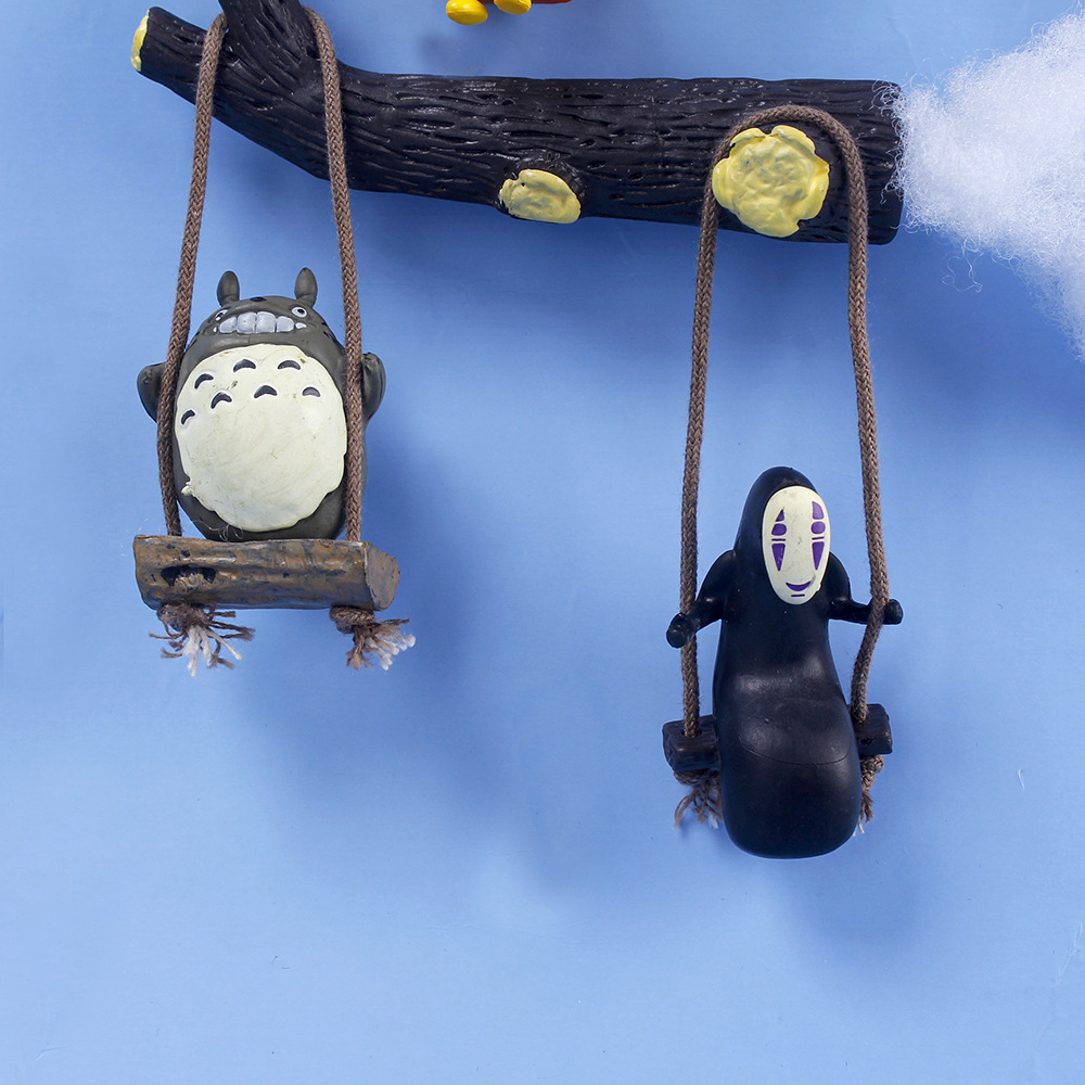 Set 5 Mô Hình Nhân Vật hayao miyazaki 3d Có Nam Châm Hít Tủ Lạnh Trang Trí