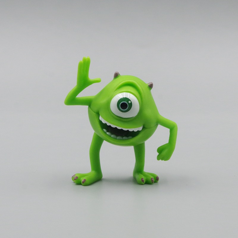 DISNEY 1 Nhân Vật Phim Monster university james p. p. Sullivan Mô Hình mike wazowski mini Bằng pvc Trang Trí Bánh Kem