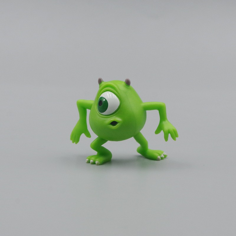 DISNEY 1 Nhân Vật Phim Monster university james p. p. Sullivan Mô Hình mike wazowski mini Bằng pvc Trang Trí Bánh Kem