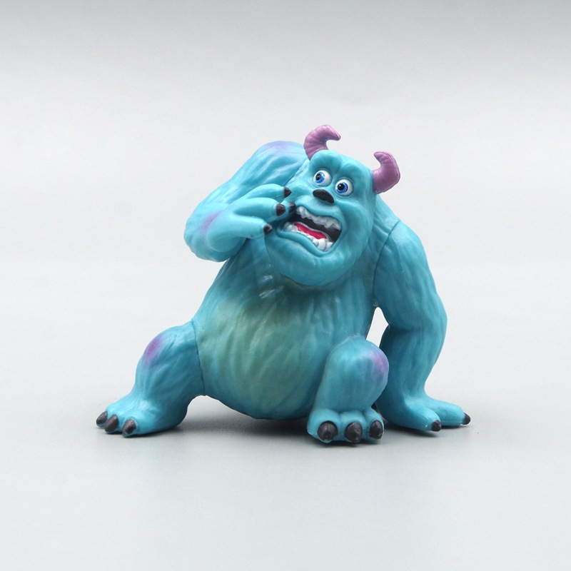 DISNEY 1 Nhân Vật Phim Monster university james p. p. Sullivan Mô Hình mike wazowski mini Bằng pvc Trang Trí Bánh Kem