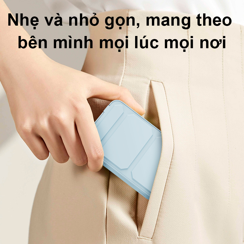 Sạc dự phòng không dây 10000mAh PD 20W sạc nhanh mini TRANYOO F24 phù hợp cho iPhone 12 13 14 Huawei, Xiaomi, Samsung, v.v.