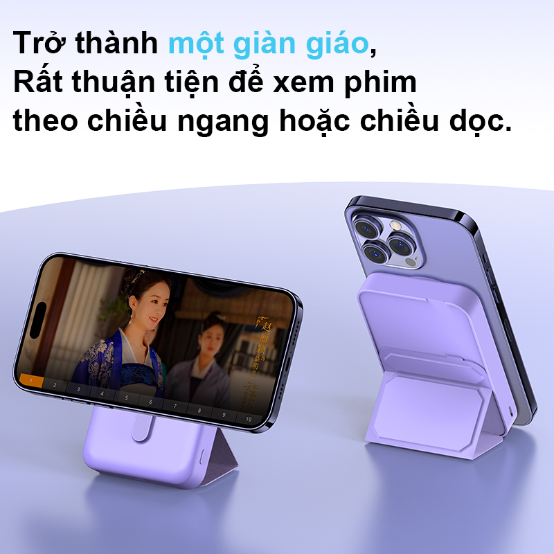 Sạc dự phòng không dây 10000mAh PD 20W sạc nhanh mini TRANYOO F24 phù hợp cho iPhone 12 13 14 Huawei, Xiaomi, Samsung, v.v.