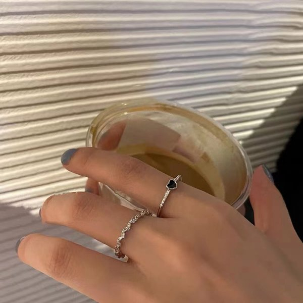 Nhẫn Mạ Vàng 18k Đính Đá Nhân Tạo Phong Cách Retro Thời Trang