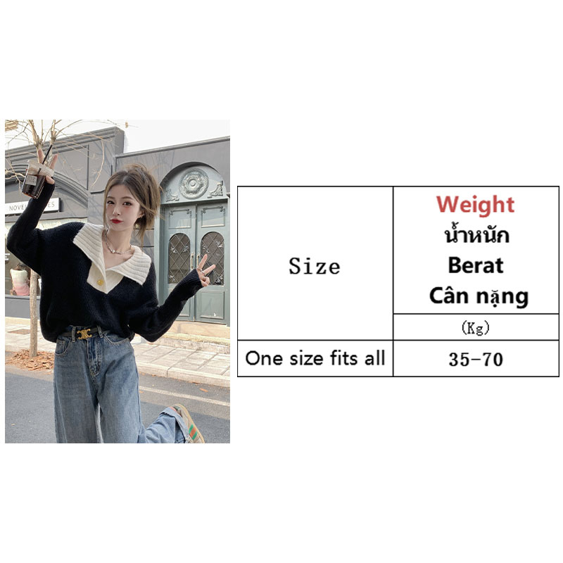 Mushiqi Áo sweater Dệt Kim Tay Dài Dáng Ôm Phong Cách Pháp Thời Trang Cho Nữ