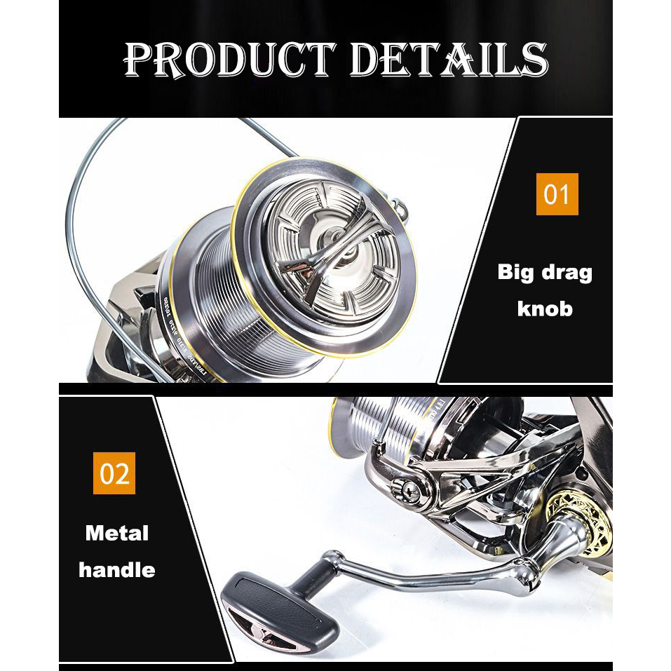 Máy Câu Cá Kim Loại 30kg max 10 + 1bb 9000 10000 Chất Lượng Cao