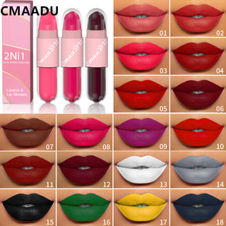 Cmaadu Son Môi 2 Trong 1 Chống Nước Tốt Cho Màu Sắc Lâu Trôi Lâu Phai