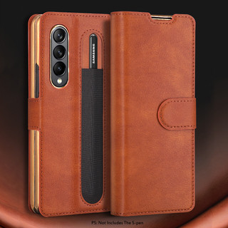 Ốp Điện Thoại Siêu Mỏng Có Ngăn Đựng Bút Cho Samsung Galaxy Z FOLD 3 4 2 Fold4 FOLD3