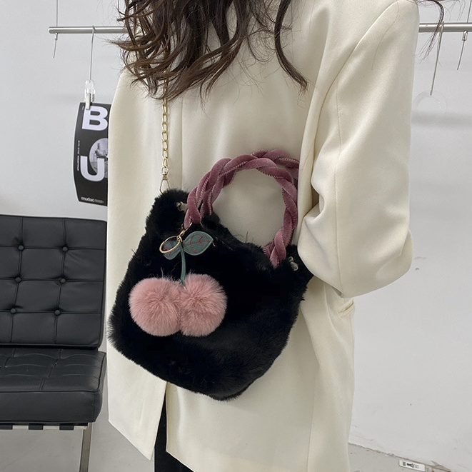 🔥5 Màu🔥Túi Xách Nữ Túi Sách Tay Lông Nhung Túi Xách Lông Túi đeo Chéo TTF598