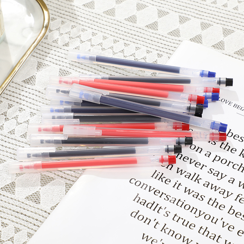 Letit | Công suất lớn Bút gel 0,5MM Bút mực đen xanh đỏ cho học sinh ôn thi Dụng cụ viết