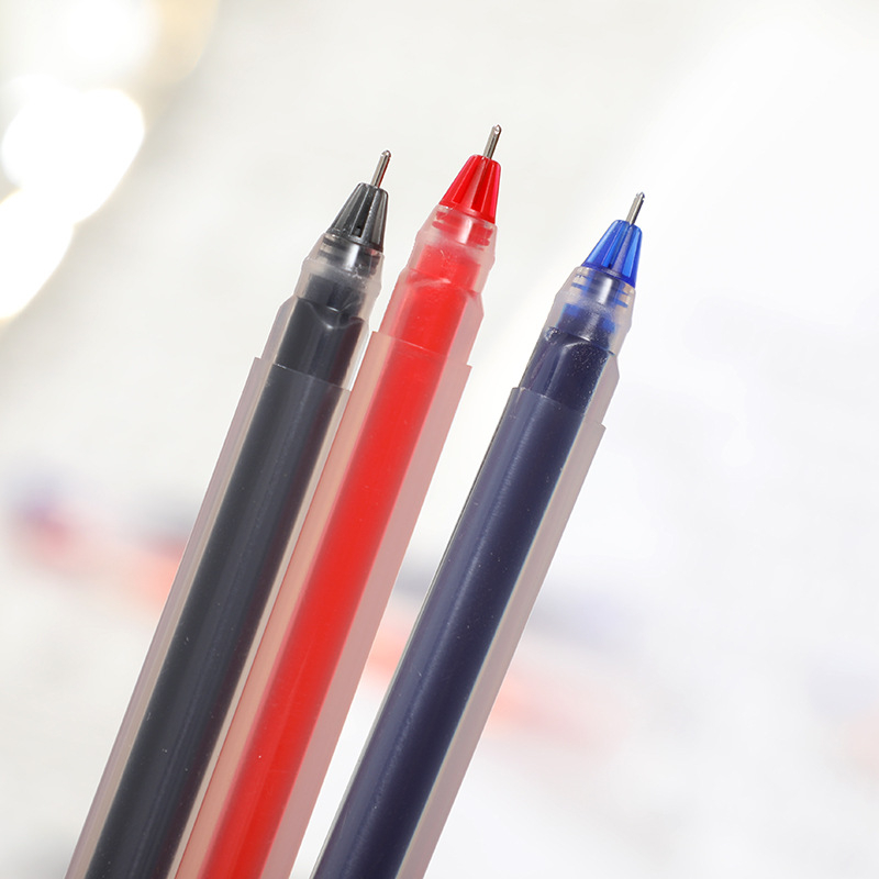 Letit | Công suất lớn Bút gel 0,5MM Bút mực đen xanh đỏ cho học sinh ôn thi Dụng cụ viết