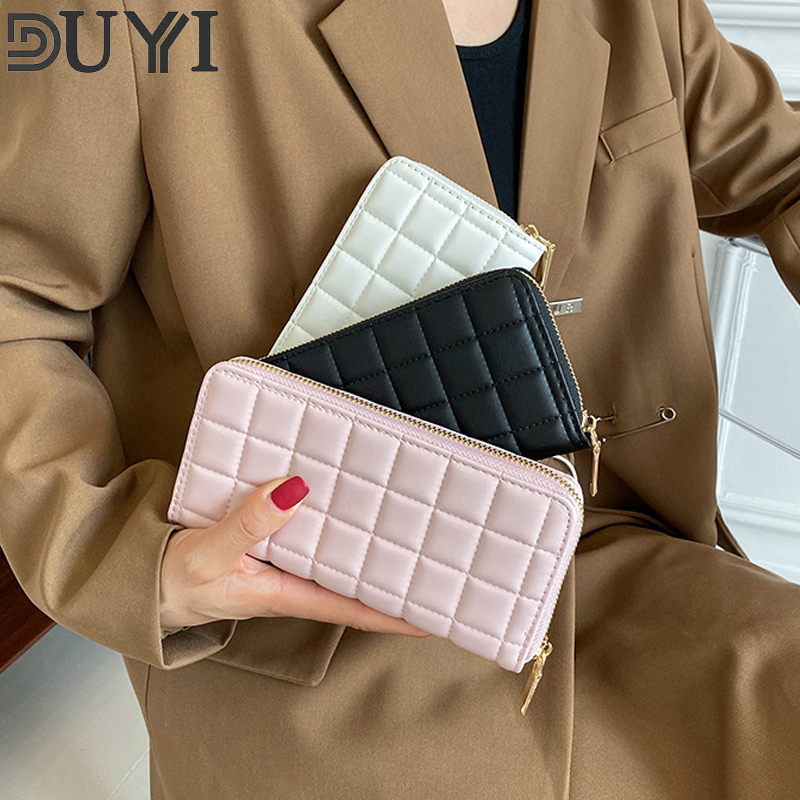 Ví cầm tay kiểu Hàn Quốc, túi đựng thẻ ngân hàng dung lượng lớn DUYI DUYI
