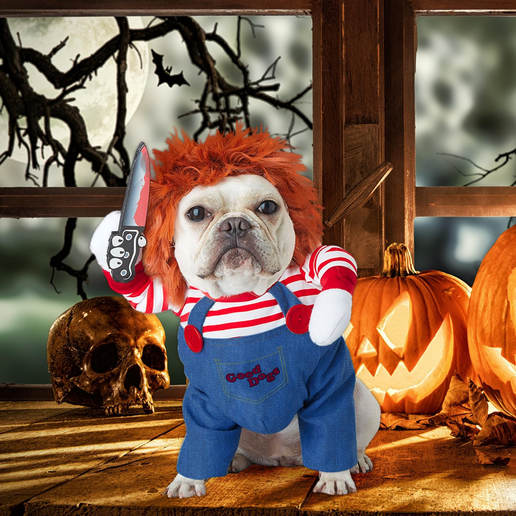 Bộ Đồ Hóa Trang halloween Hình Búp Bê chucky Độc Đáo