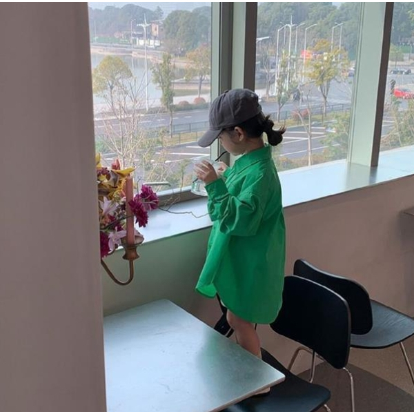 Đầm Sơ Mi Dài Tay Màu Sắc Trái Cây Thời Trang Mùa Xuân 2023 Cho Bé Gái