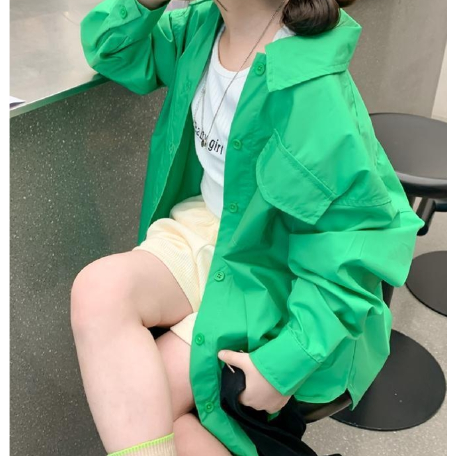 Đầm Sơ Mi Dài Tay Màu Sắc Trái Cây Thời Trang Mùa Xuân 2023 Cho Bé Gái