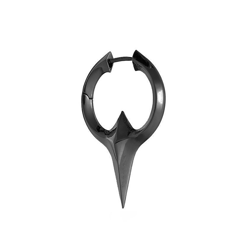 Mới Đôi Khuyên Tai Kim Loại Thiết Kế Độc Đáo Phong Cách hip-hop