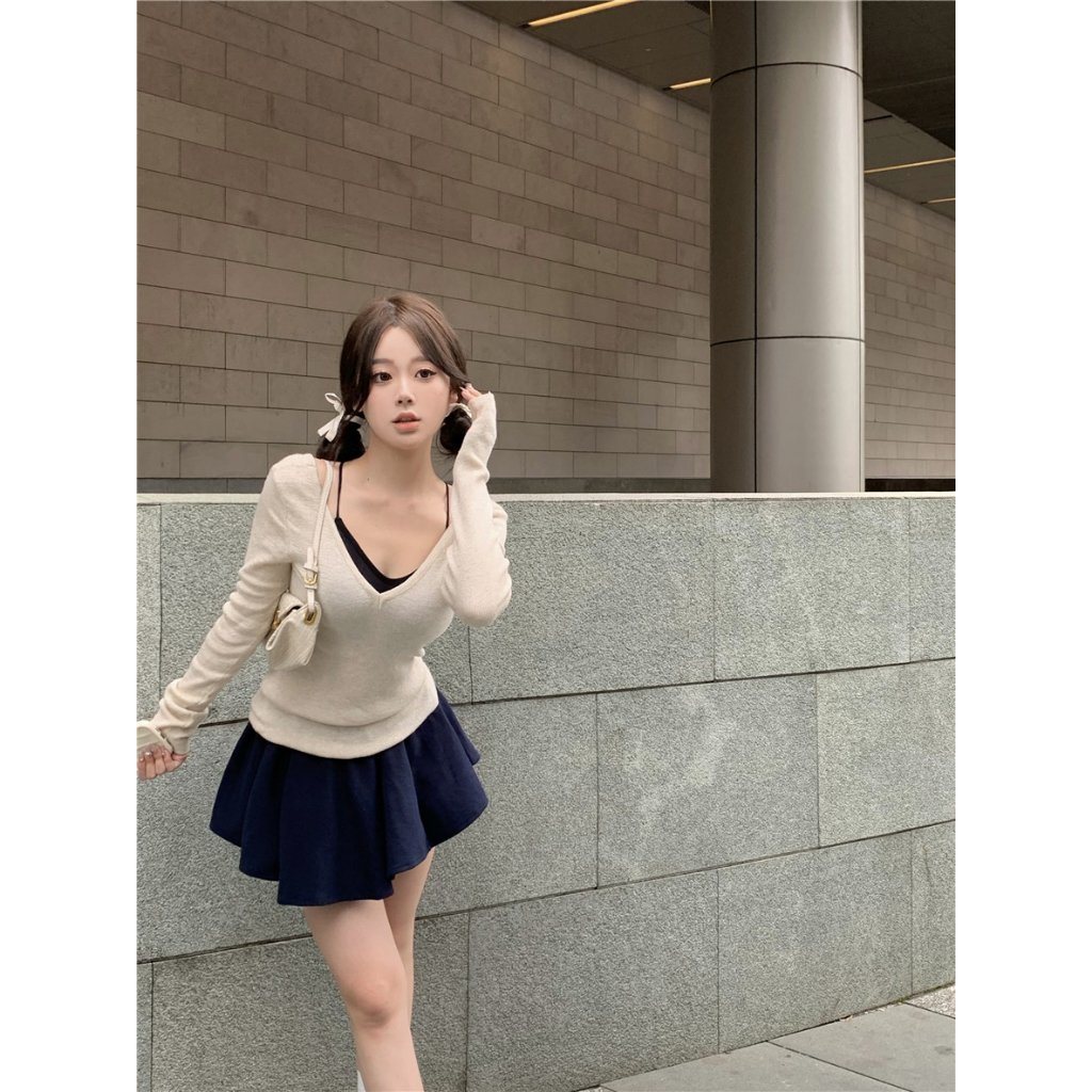 NZN Áo Thun Tay Dài Thiết Kế Mới Thời Trang Mùa Thu Theo Phong Cách Hàn Quốc