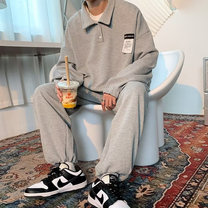 Áo Khoác polo Phong Cách retro Nhật Bản Thời Trang Mùa Thu Cho Nam Màu Sắc
